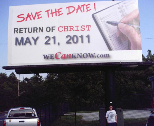 It must be true, because look, there's God's true messenger, a pickup truck.